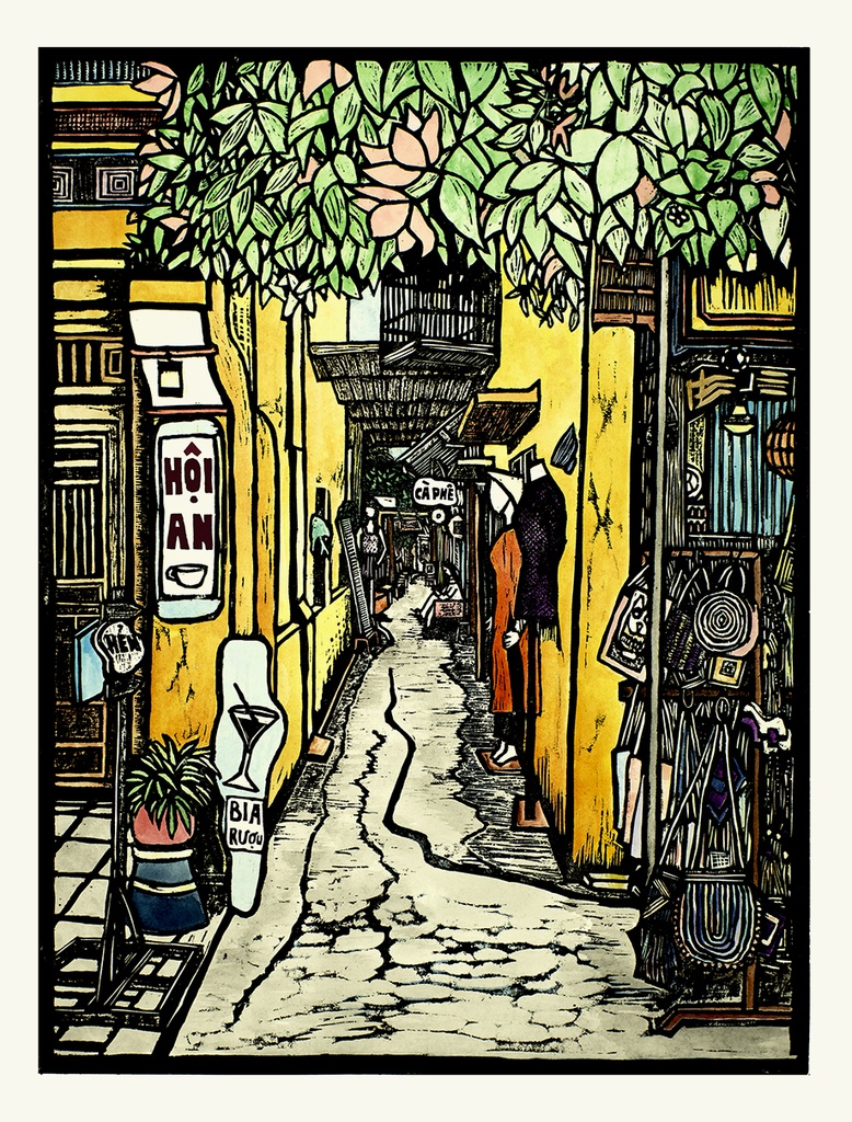 [DGA30003] Tranh 'Hẻm Nghệ Sĩ'