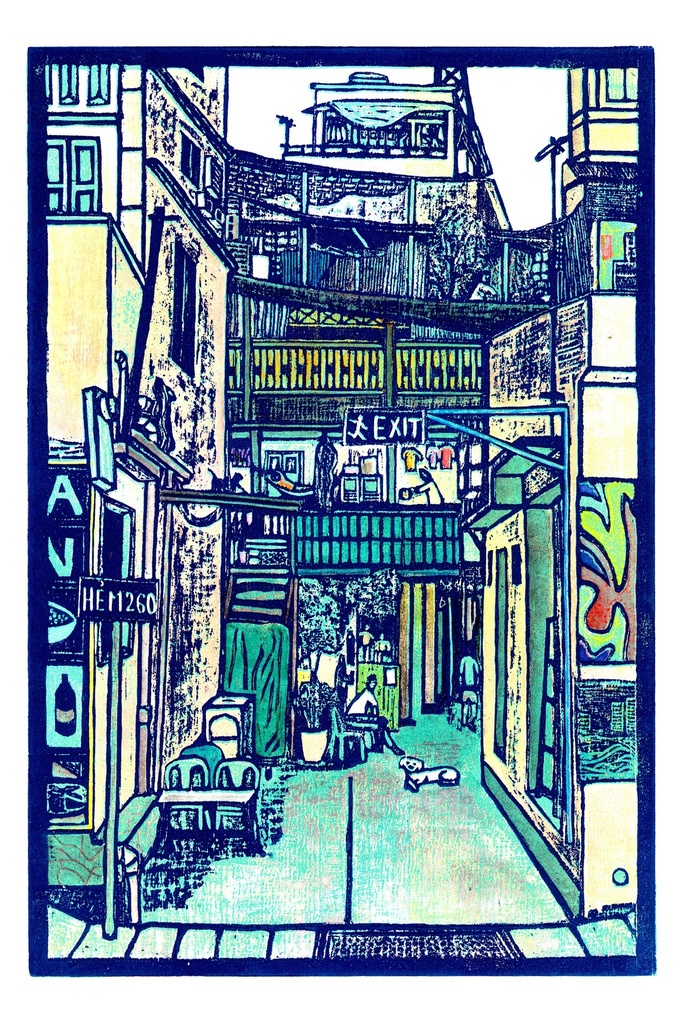 [DGA40002] Tranh 'Hem Bui Vien'