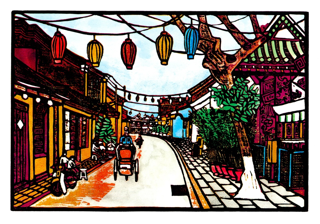 Tranh 'Hội An Yên Bình'