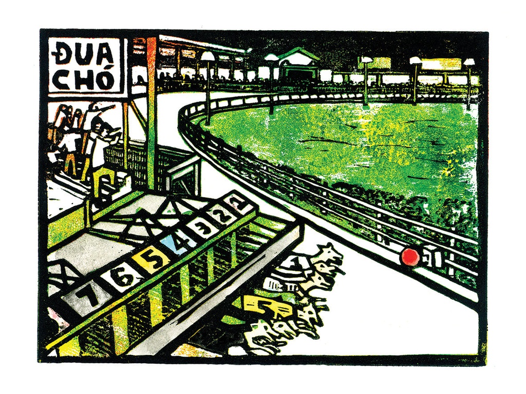 [DGA50006] Tranh 'Đua Chó Vũng Tàu'