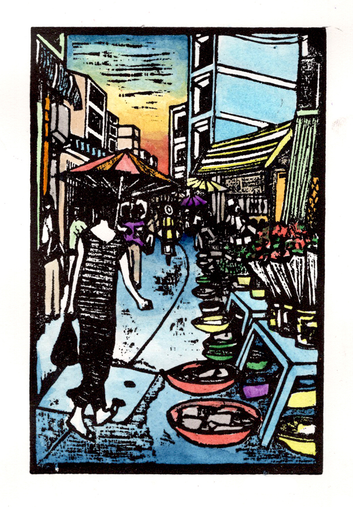 [DGA50007] Tranh 'Hoa Và Cá'