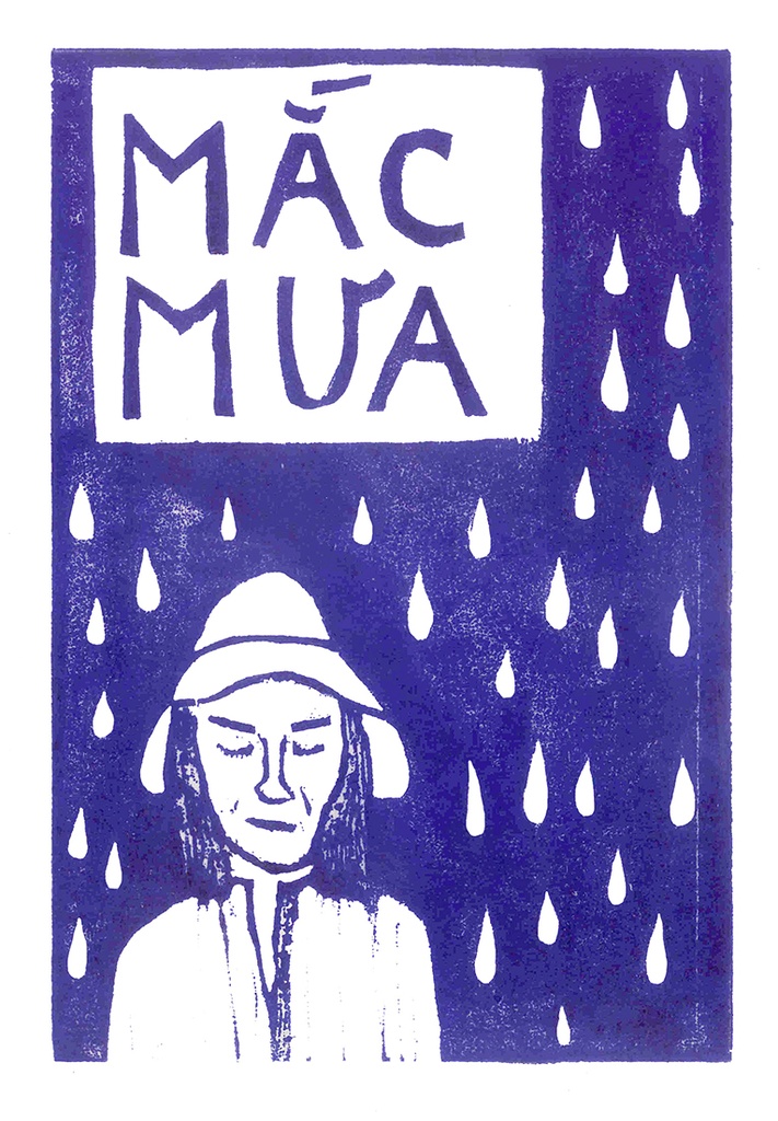 [DGA50014] Tranh 'Mắc Mưa'
