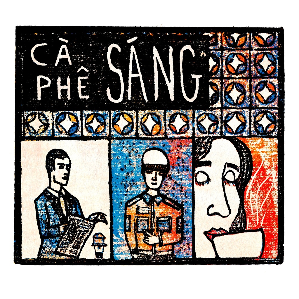 [DGV001] Tranh 'Ca Phe Sang'