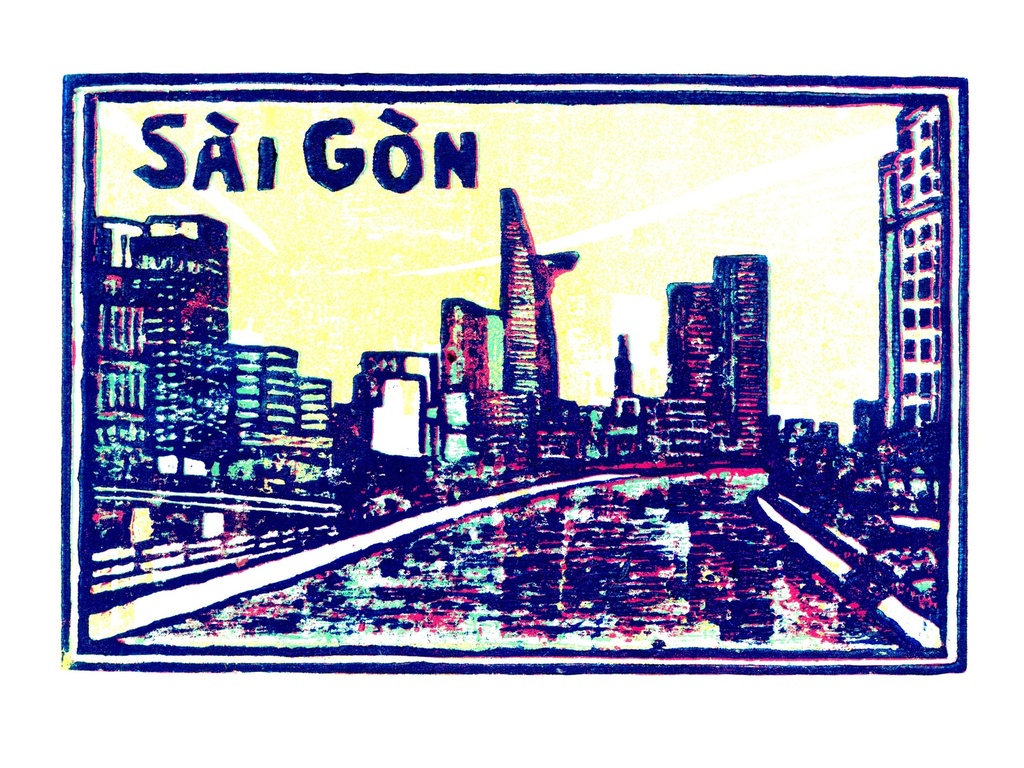 Tranh 'Sai Gon River'