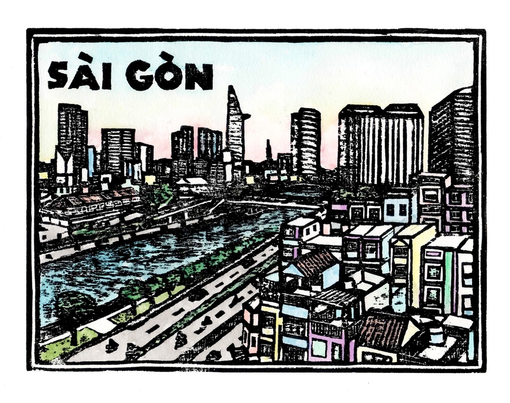 Tranh 'Saigon Cityscape'