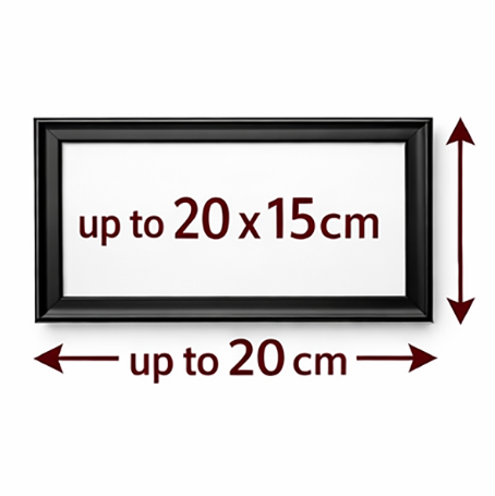 [FR001A] Sleek Black Frame 20x15cm