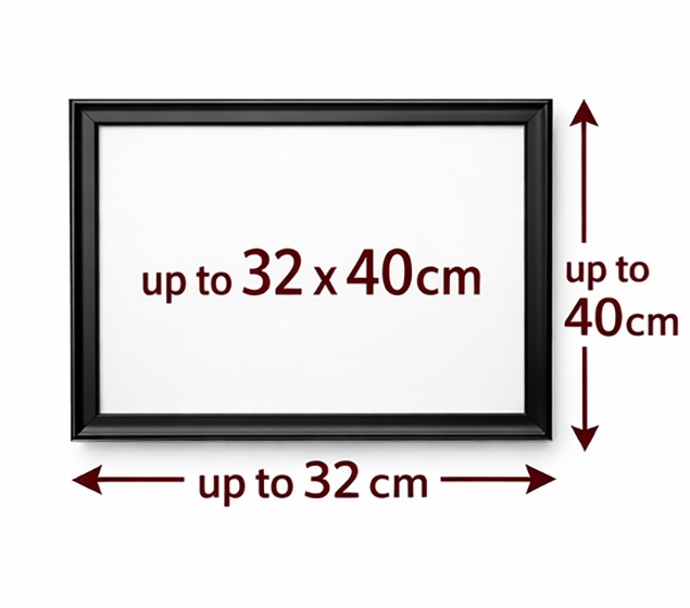 [FR001D] Sleek Black Frame 32x40cm