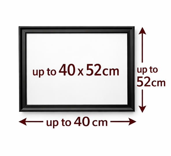 [FR001E] Sleek Black Frame 40x52cm