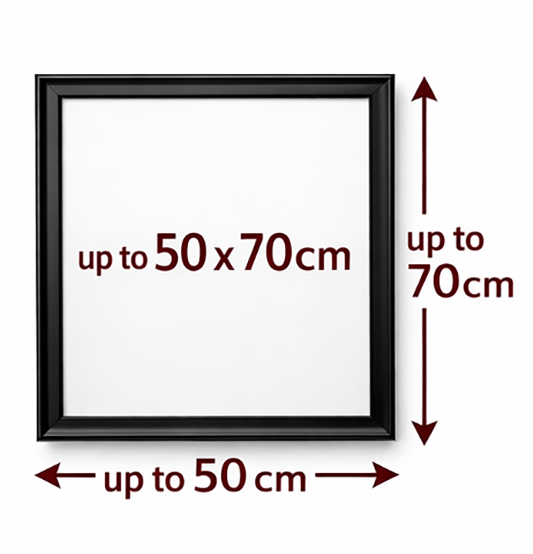 [FR001F] Sleek Black Frame 50x70cm
